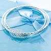 Versatile Simple Three-ring Bracelet Fashion Silver-plated Three Lives Three Worlds Bracelet