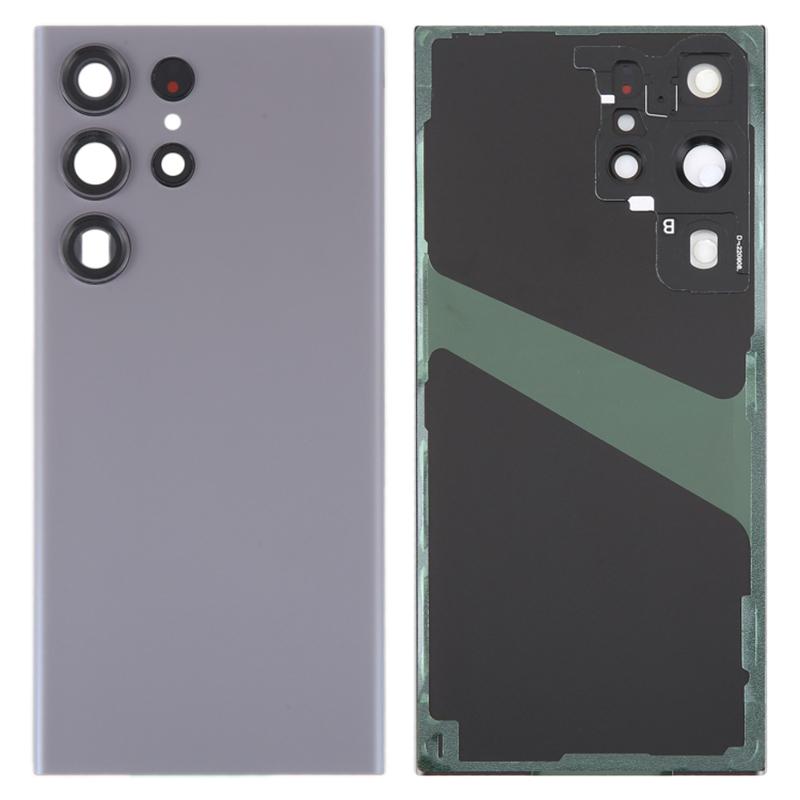 Для Samsung Galaxy S23 Ultra S918 Корпус аккумулятора с клейкой наклейкой + Крышка объектива камеры