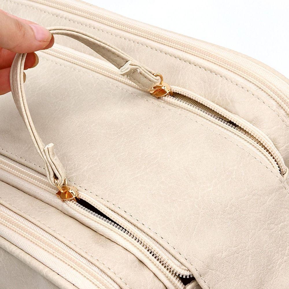 Роскошная косметичка большой вместимости, кожаная сумка для умывальных принадлежностей, портативная дорожная косметичка для девочек