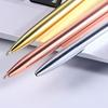 1.0 Mm Metal Luxury Gold Sliver Color Ballpoint Pens Black Inks Writing Pen School Office Stationery Supplies High Quality New