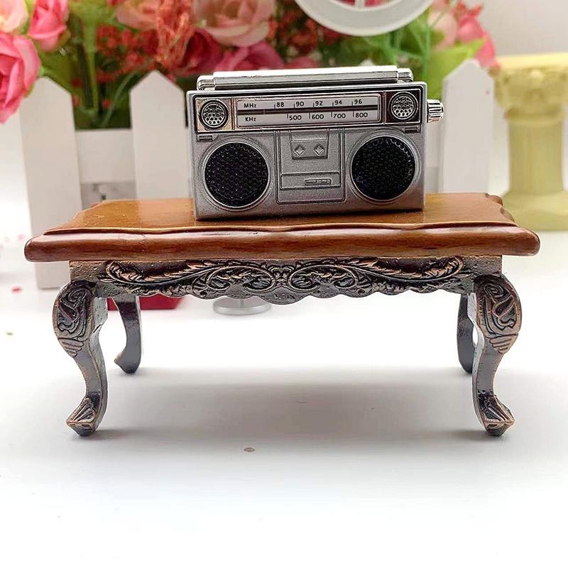 1: 12 Dollhouse Home Accessories Pocket Simulation Mini Retro Radio