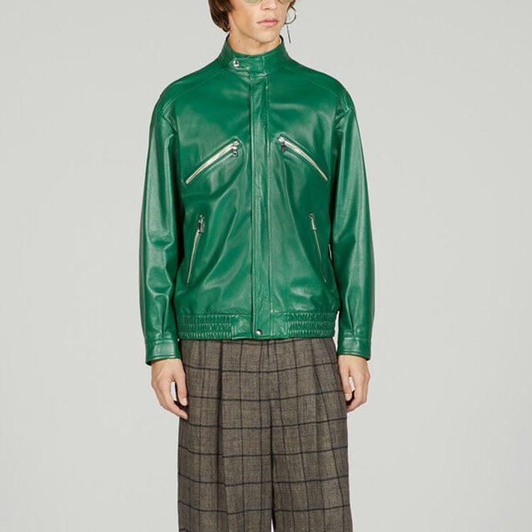 Gucci Куртки Мужские Зеленый Стойка Умеренный Другое 733950-XNAWV-3311