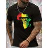 Africa Roots Rasta T-Shirt,Soft Breathable & Fade-Resistant, Classic Fit for Daily Casual Wear