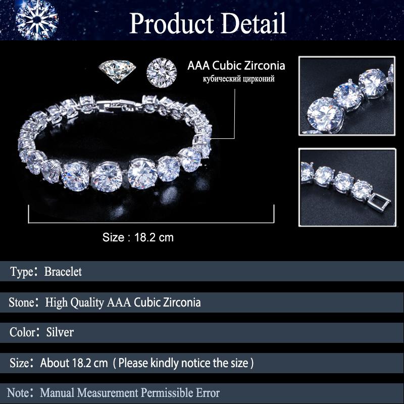 WWJ сверкающий круглый браслет с цирконием белого и золотого цвета