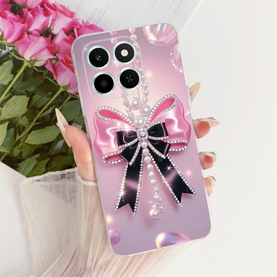 For Honor X6C Cute Flower Butterfly Cat Painted Case HonorX6c X 6C 4G NIC-LX1 LX2 LX3 Soft Silicone TPU Phone Cases