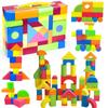 Ynaimery 76 шт. Строительные блоки Мягкие блоки Мягкий материал EVA Пенопластовые блоки Игрушки Строительные блоки Игрушки Свет DIY Красочные Мальчики Девочки Рождество