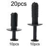 20PCS Clips Accessory Black Expanding Rivet Parts Plastic
