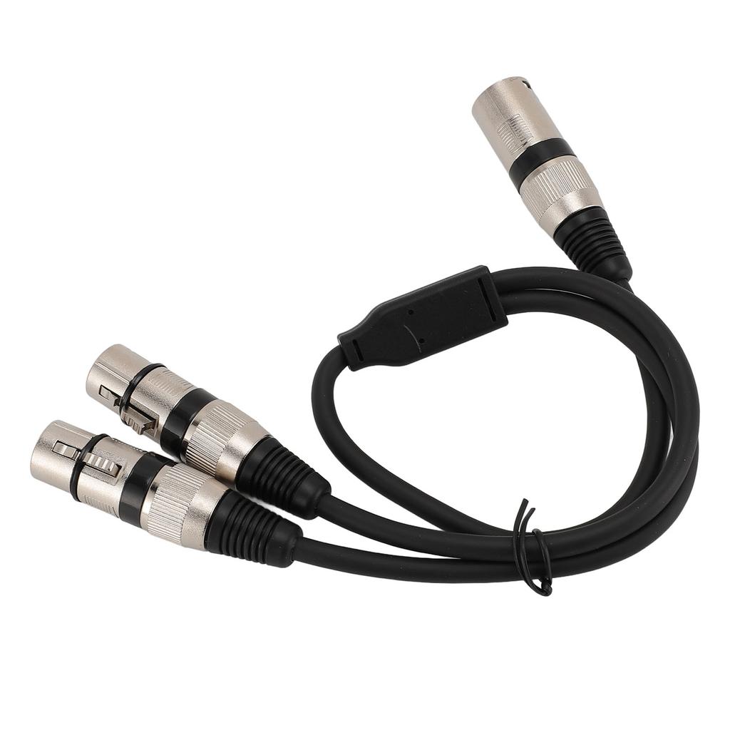 XLR-разветвитель, 3-контактный штекер на двойной гнездовой сбалансированный XLR Y-разветвитель для микрофонного микшера