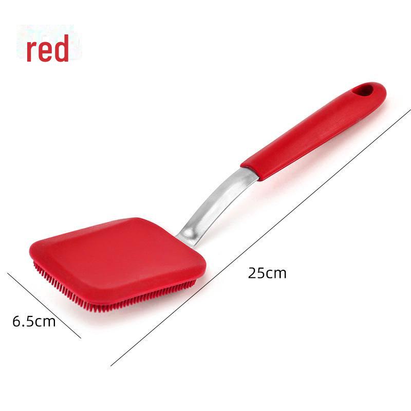 Силиконовая щетка-лопатка для мытья посуды, мягкая щетина, без содержания масел, не повреждает поверхность, универсальное чистящее средство для кухни