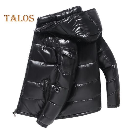 Мужское зимнее хлопковое пальто со съемным капюшоном, длинный рукав, однотонная стеганая куртка с карманами, водонепроницаемая теплая верхняя одежда