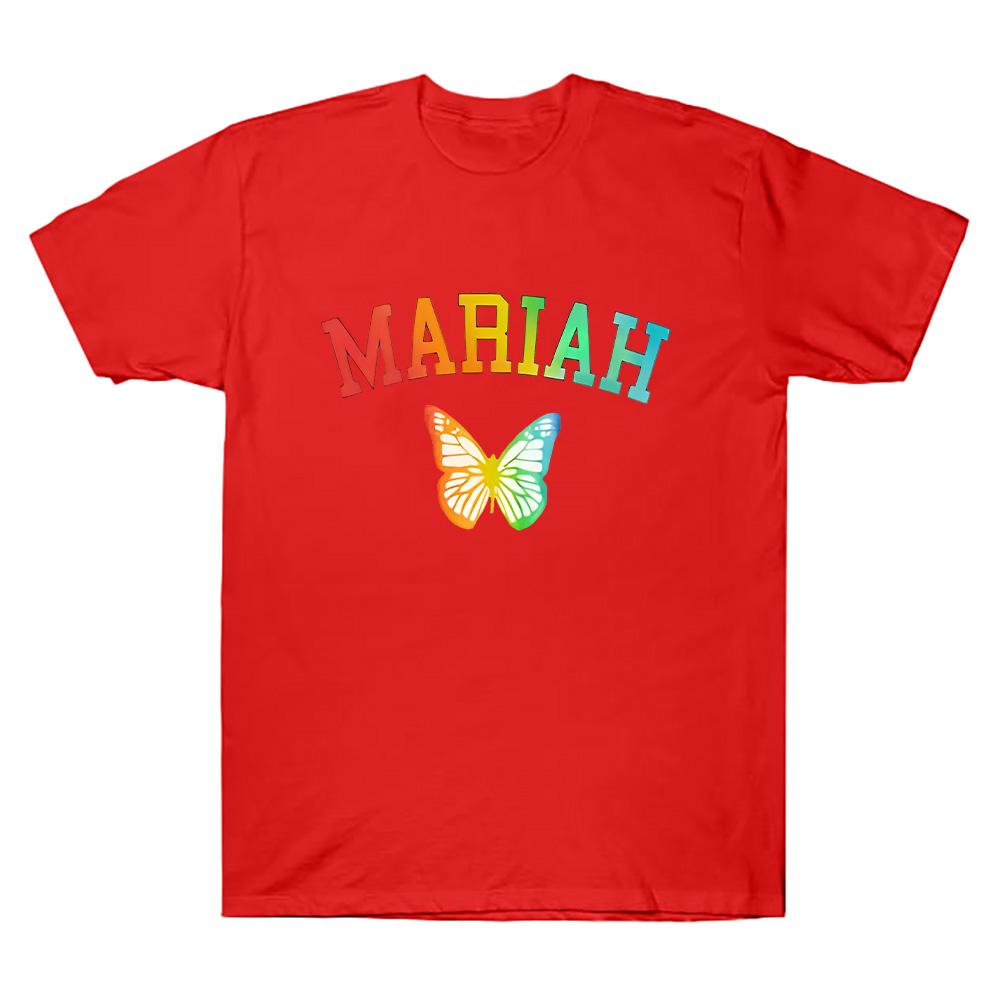 Майки унисекс из хлопка с графикой Mariah Butterfly Adorable, модные женские топы оверсайз в стиле 90-х, унисекс