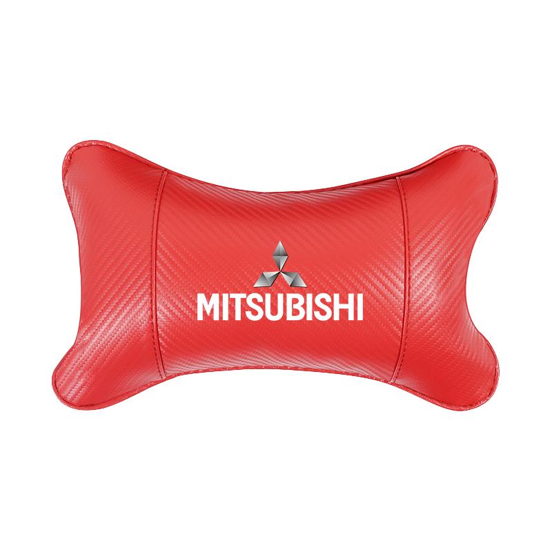 Car Logo Seat Headrest Neck Rest Protector Pillow Auto Interiors For Mitsubishi Eclipse Lancer Outlander Pajero ASX Colt I200 Ex