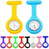 Women Pocket Silicone Quartz Movement Nurse Watch Brooch Fob for Home