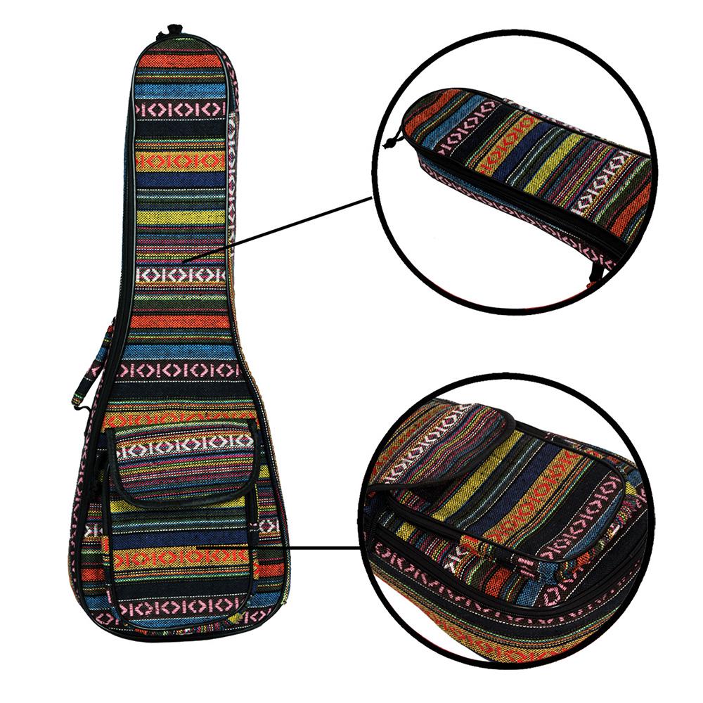 Специальный национальный стиль, 23 дюйма, сумка для укулеле, сумка-рюкзак для уке, 6 мм, прочная хлопковая подкладка