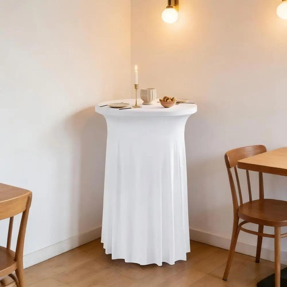 Solid Color Conference Table Skirt Elastic Bar Table Cover Practical Bar Counter Cover Hotel