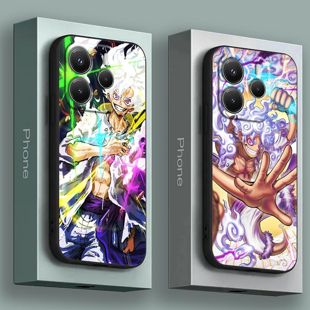 Case For Xiaomi Redmi Note 15 14 13 12 11 10 Pro Plus 5G For Redmi 15C 15 14C 13C 12C Phone Cover LUFFY GEAR 5 O-One Anime Piece