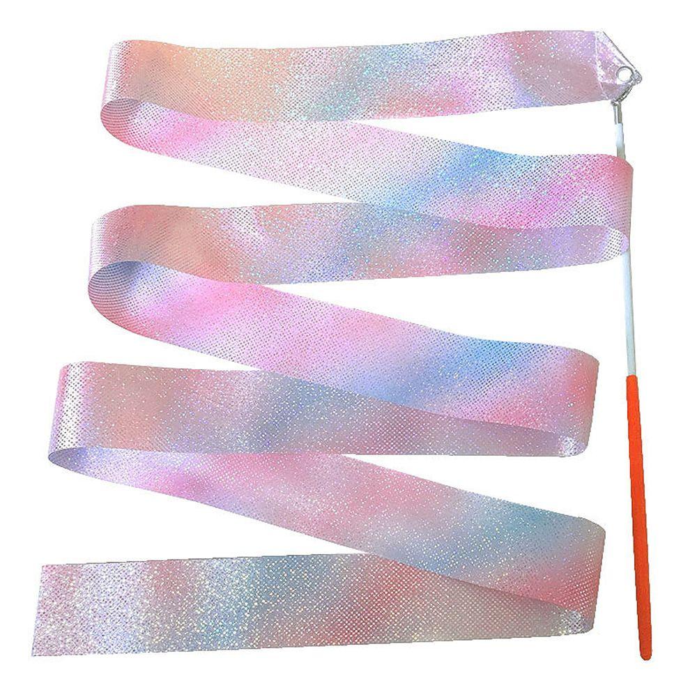 2M Kids Training Tool Flashing Star Kids Toys Dance Ribbon Twirling Rod Gym Ribbons Ballet Streamer