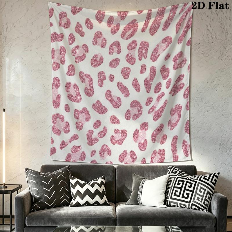 Leopard Print Wall Tapestry Aesthetic Wall Hanging Printed Fabric Blanket Decorative Tapestries for Bedroom Living Room Home Decor