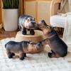 Realistic Hippopotamus Plush Toy Stuffed Animal Lifelike Hippo Model Doll for Kids And Animal Lovers