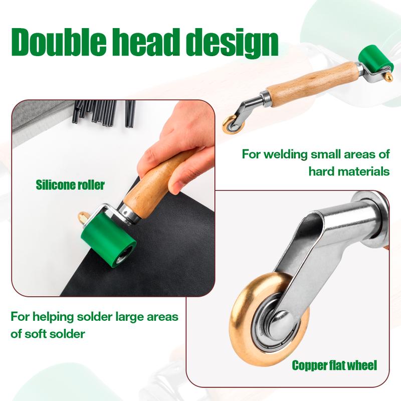 40mm Silicone Handwheel High Temperature Resistant Seam Roller PVC/TPO/EPDM Welding Tool Accessory For Wallpaper/Canopy Pressing