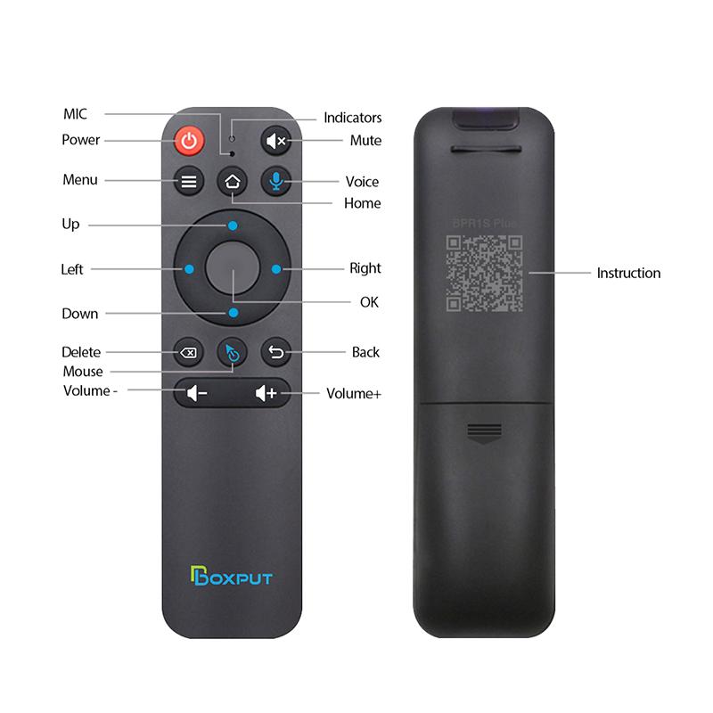 2026 New BOXPUT BPR1 Series BT 2.4G Wireless Air Mouse Remote Control OTA Ir Learning Voice 6 Axis Gyroscope for Tv Box TV Stick