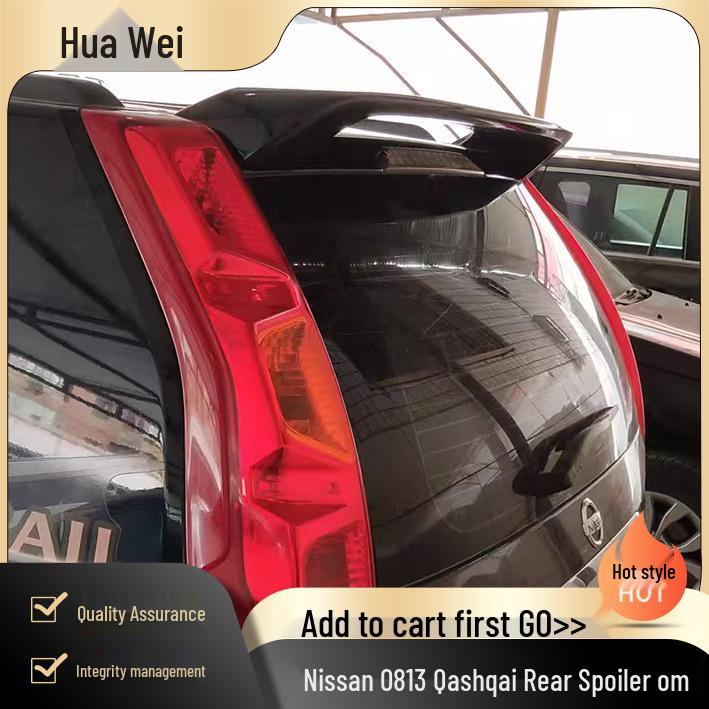 Задний спойлер для Nissan Qashqai 08-13, установка без сверления
