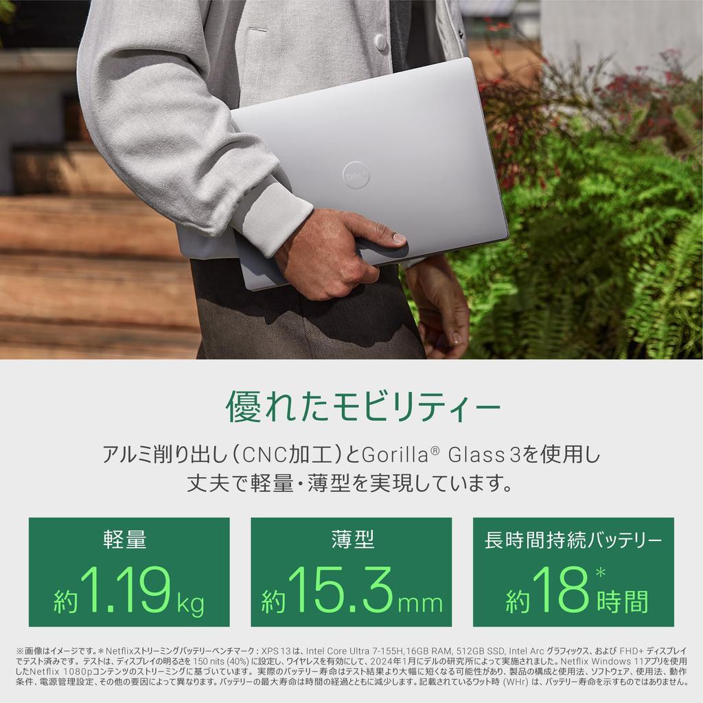 Dell XPS 13 9340 Intel Core Ultra 7 155H 16 ГБ 512 ГБ Windows Platinum Сервисное обслуживание Ноутбук, 13,4 дюйма, Процессор, Память, SSD, 11, 1,19 кг, Серебристый,