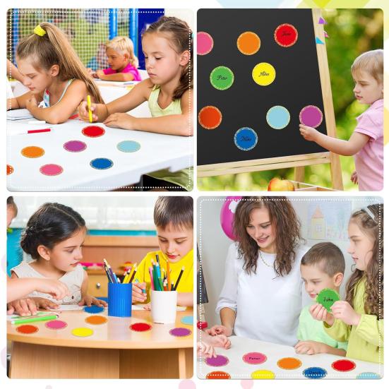 Yousheng 90 Sheets Colorful Decorative Borders Star Paper Cutting Bulletin Board Cutouts DIY Classroom Supplies