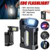 MultiFunction Portable Work Light EDC Flashlight With Charging Cable Portable Pocket Mini Light Double Light For Outdoor Camping