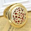 Mini Vintage Hollow Makeup Mirrors Folding Round Makeup Mirror Folding Pocket Mirror Student