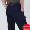 Мужские водоотталкивающие быстросохнущие брюки-карго с множеством карманов для скалолазания - Большой размер, эластичные, для активного отдыха