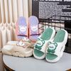 2024 New Summer Thick Sole Slippers Sandals for Women Non-Slip Soft Cartoon Design Home Comfort