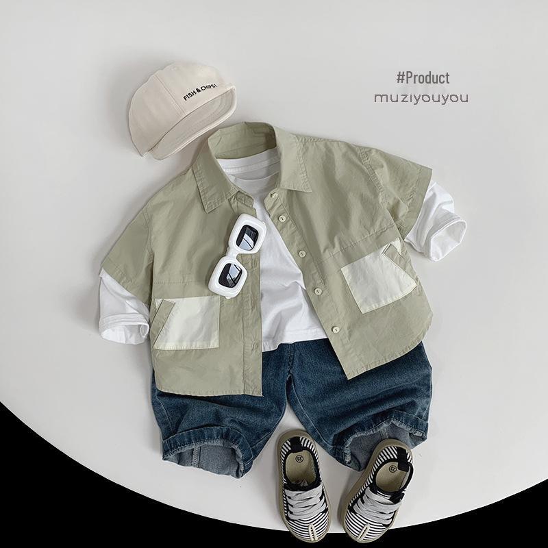 Детские свободные джинсы широкого кроя на весну/лето 2025 – модный корейский стиль для мальчиков и девочек