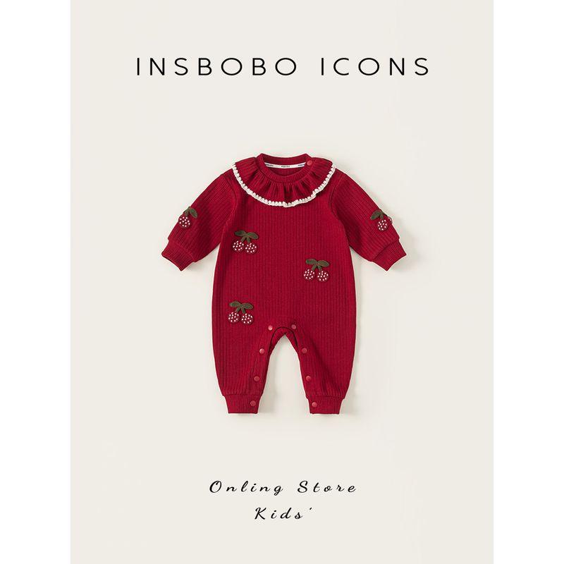 Insbobo Baby Clothes Spring 2026 New Newborn Jumpsuit Baby Long-Sleeved Romper Spring and Autumn Children's Clothing