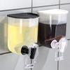 Wall Mounted Mouthwash Dispenser Plastic Mouth Wash Container Liquid Toothpaste Container  Kitchen