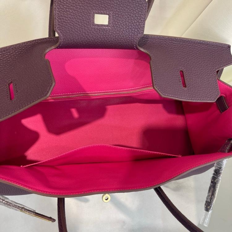 Cross-border trend bag short version oversized portable shoulder bag TOGO first layer cowhide large capacity giant pack