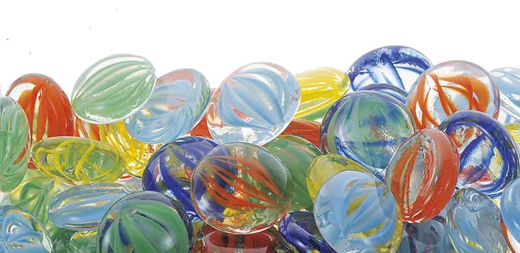 Camel Toys Made in Glass Marbles Slightly Large 25 Counter, Japan, (Ohajiki, Ohajiki), "Ohajiki Mamekeri Approx. 2.5cm Diameter" (1 bag, pieces)