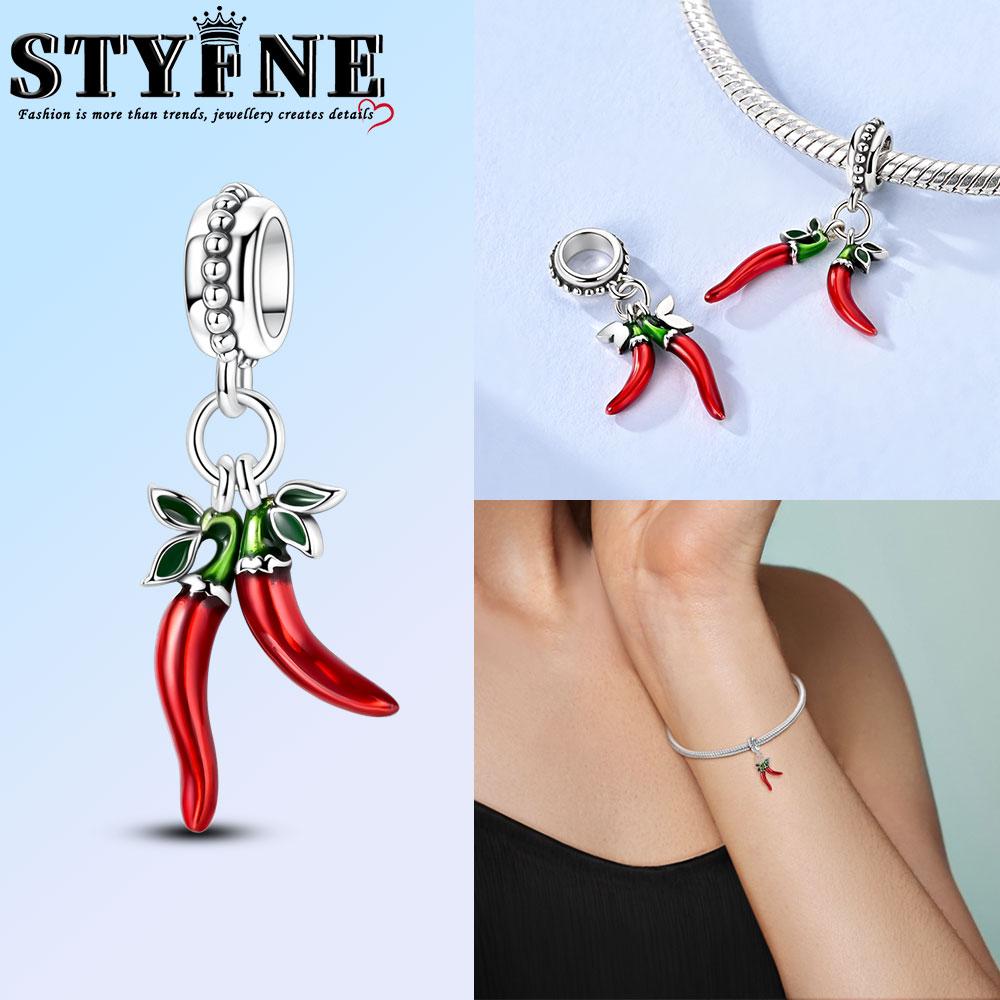 Charms Copper Red Dragon Treasure Heart Rose Panda Cat Pink Pig Beads Pendant Fit Original Bracelet Diy Jewelry