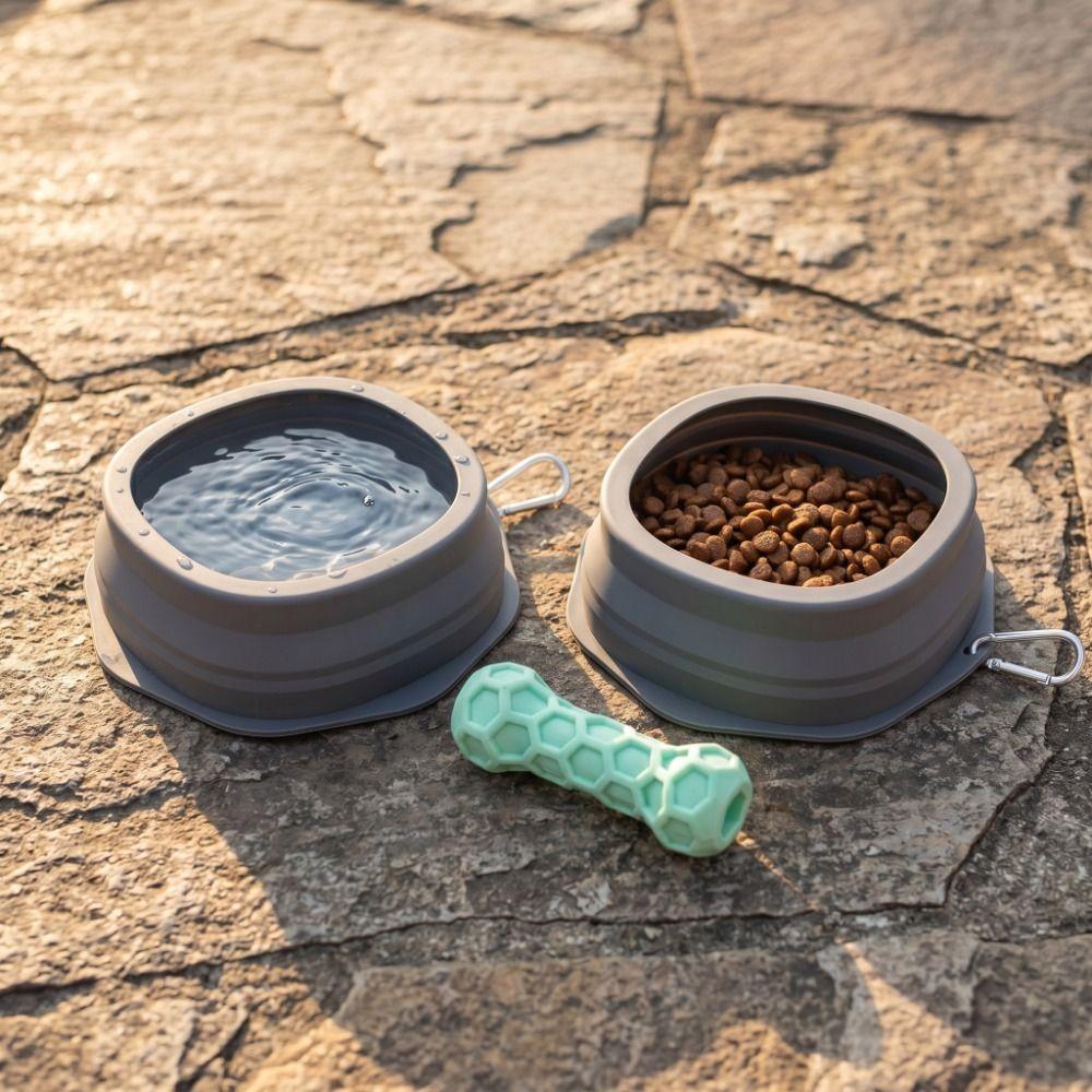 Prevent Overflow Silicone Pet Bowl Hanging Pet Food Dish Pet Water Bowl Pet Feeding Supplies