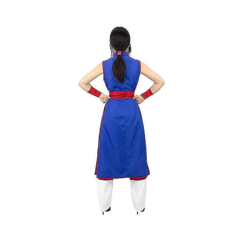 (XL)Anime Chichi Cosplay Costume Adult Costume Dress Chinese Kung Fu Set High Quality Halloween Cosplay Costume Chichi Flight Wear