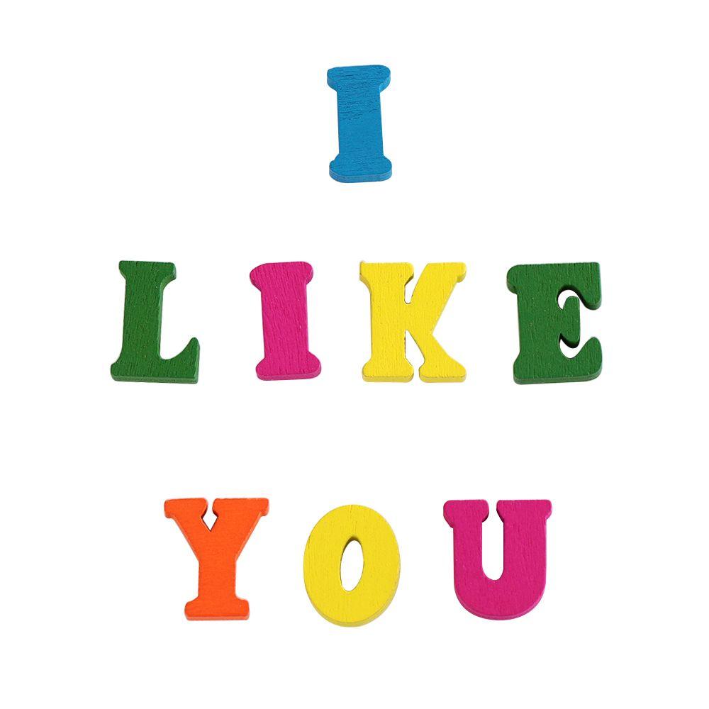 100Pcs New DIY Party Decoration Wooden Letters Alphabet Scrapbooking Wall Decorative