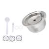 Stainless Steel Coffee Capsule Refillable Filter Cup Reusable for Nespresso Machine