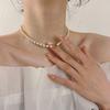 Cold Brew Sweet Girl Pearl Necklace Versatile Fairy-Like Adjustable Collarbone Chain