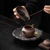 Hand-kneaded Rock Mud Tea Scoops Ceramic Spoon Shovel Chinese Kung Fu Incense Accessories Tea Ceremony Teaware Kitchen Household