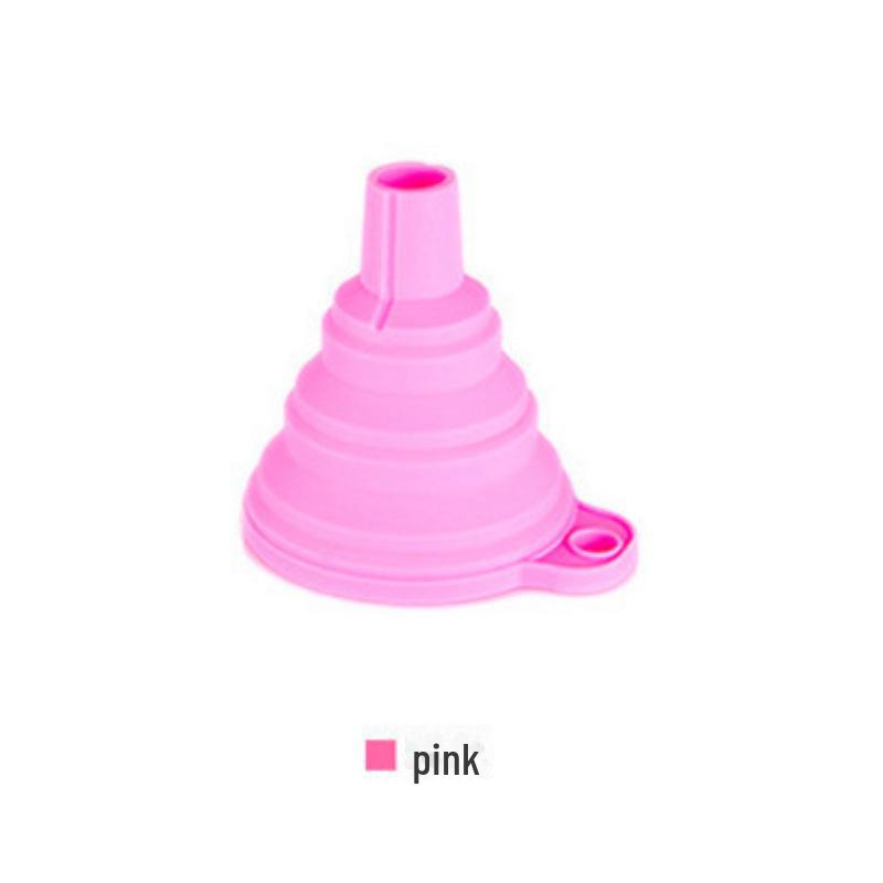 Телескопическая силиконовая складная воронка с длинным горлом для наполнения и фильтрации жидкостей