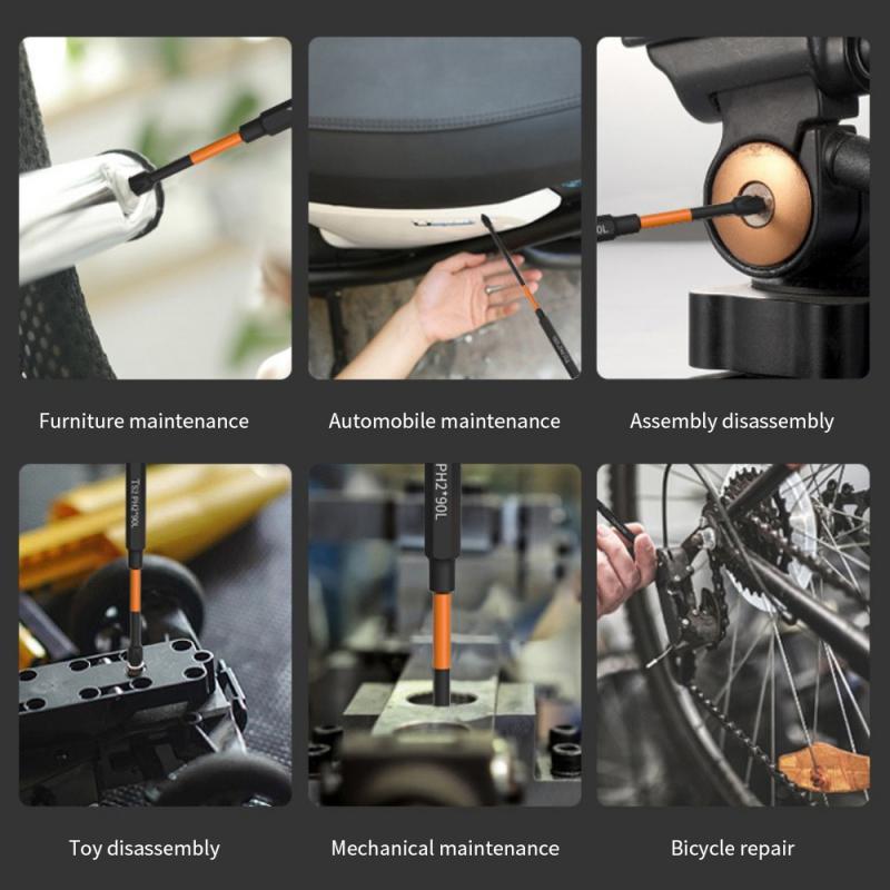 Ударная сильная магнитная отвертка, крестообразная головка 25/50/65/70/90/150, антикоррозионные биты, шестигранная бита 1/4 дюйма для электрической отвертки, набор винтов для электрической дрели