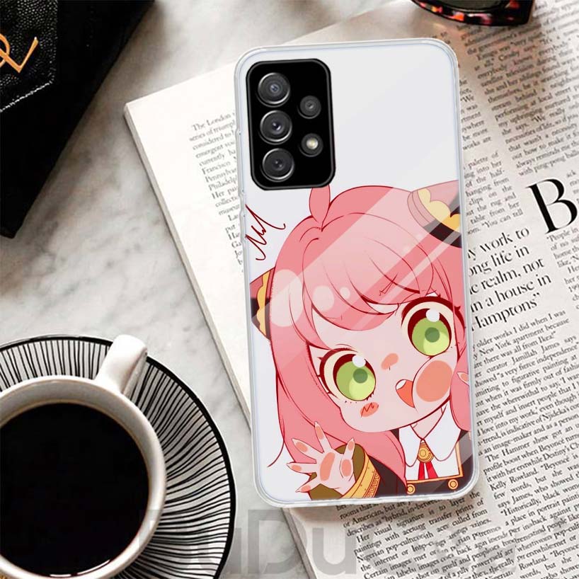 S-Spy Family Anya Cover For Samsung Galaxy A52 A42 A32 A22 A12 A50 A51 Phone Case A70 A71 A40 A41 A30S A31 A20E A21S A10S Galaxy