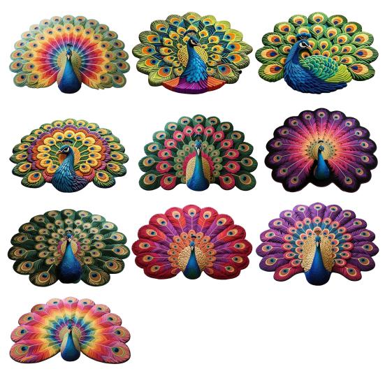 Коврик для пола «Павлин» 3D Реалистичный узор Коврик для ванной Быстросохнущий коврик для пола с противоскользящей основой для кухни, спальни, прихожей