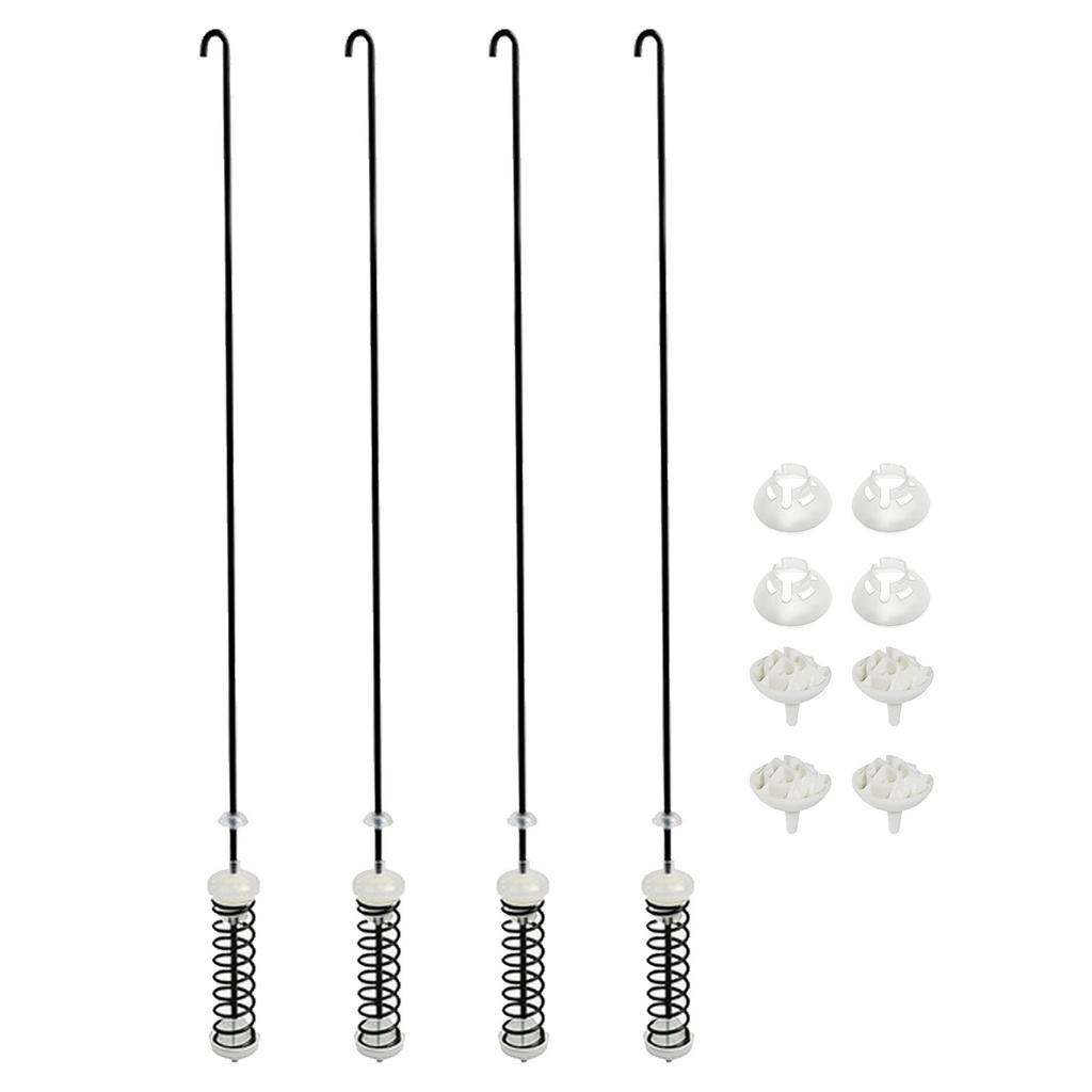 4PCS Suspension Rod Kit 23.6in Fit for Maytag Washer PS11703290 AP5971398 W10257087 W10257088 W10780048