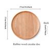 Wooden Dish Decor Tray Japanese Tableware Solid Wood Plate Fruit and Hotel Barbecue and Wooden Dining Plate Rubber Wooden Tray